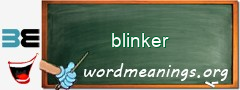 WordMeaning blackboard for blinker